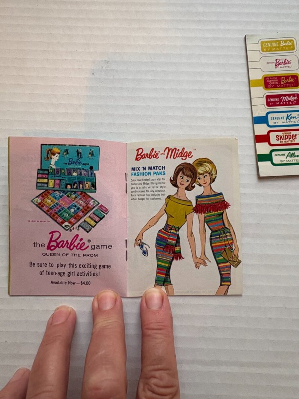 Vintage 1962 & 1963 Barbie Fashion Booklets Catalogues Lot of 2 Mattel Ken Midge - Picture 6 of 10